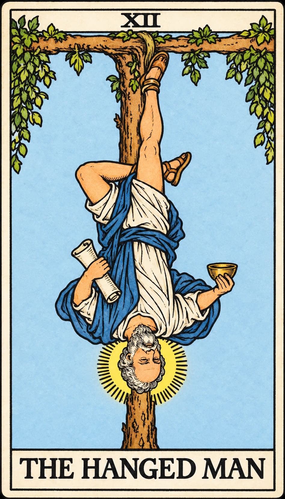Socrates as The Hanged Man