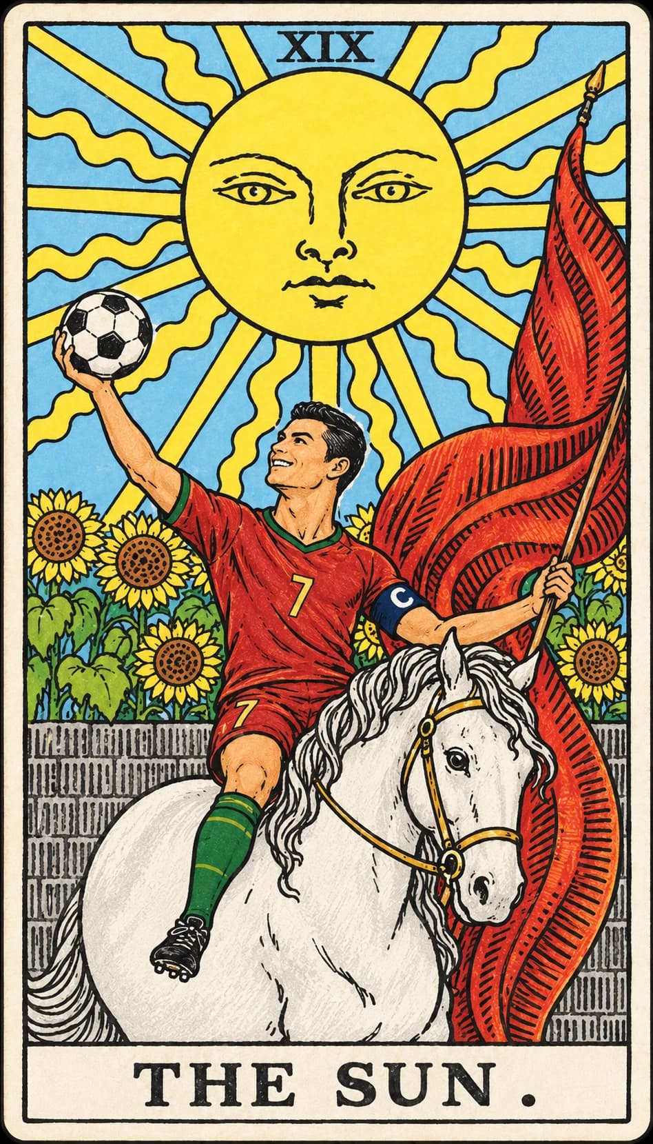 Cristiano Ronaldo as The Sun