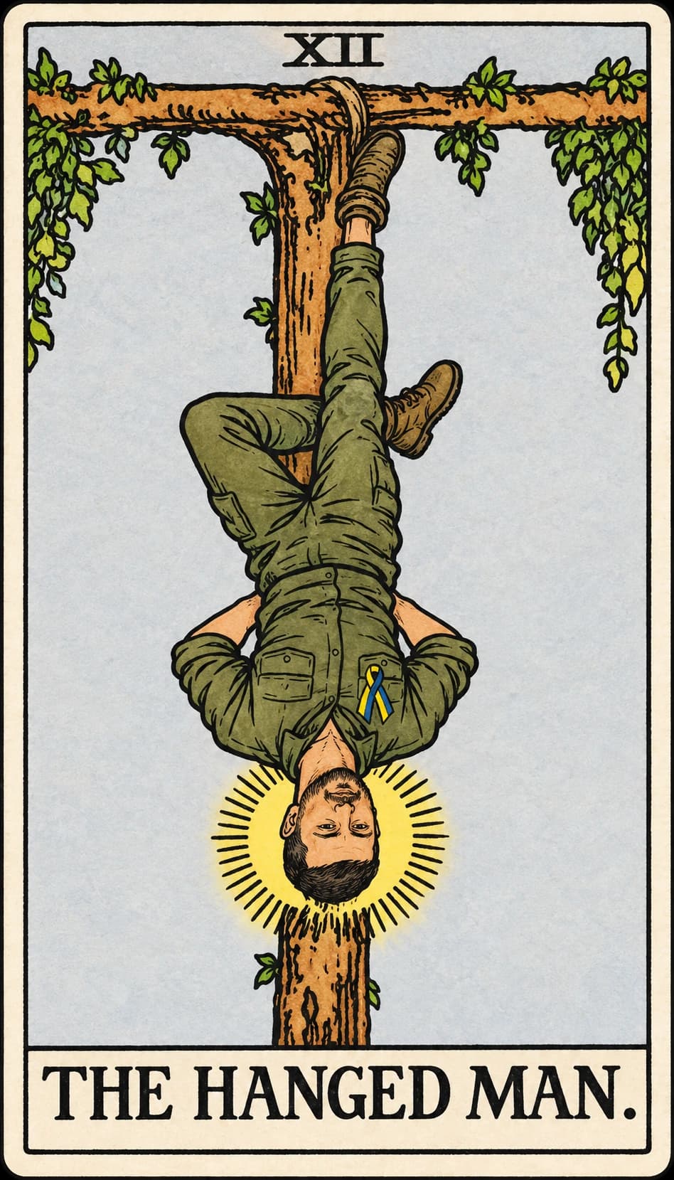 Volodymyr Zelenskyy as The Hanged Man